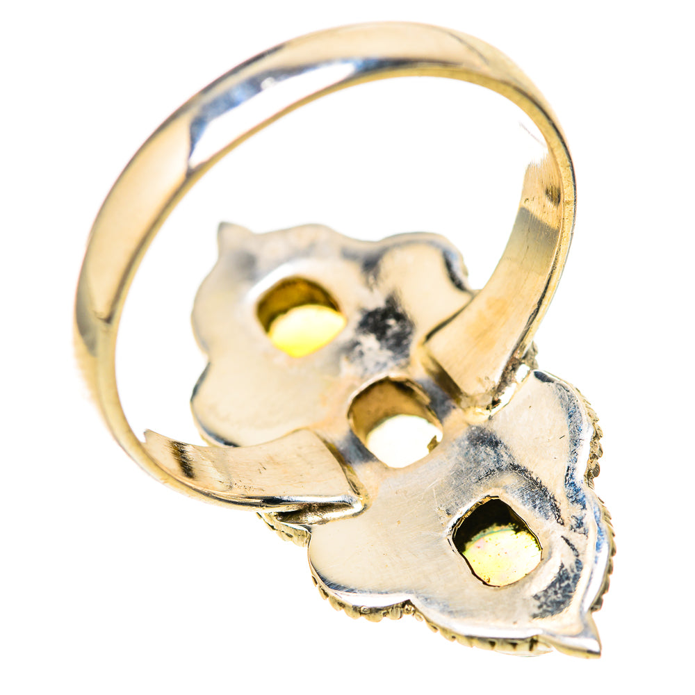 Ethiopian Opal Rings handcrafted by Ana Silver Co - RING128525 - Photo 3