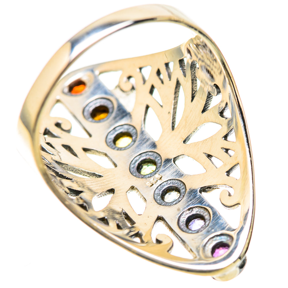 Multi-Stone Rainbow Chakra Rings handcrafted by Ana Silver Co - RING128540 - Photo 3