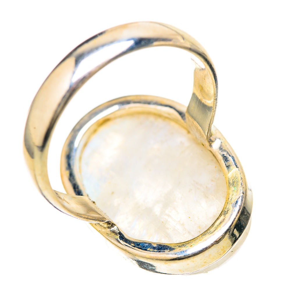 Rainbow Moonstone Rings handcrafted by Ana Silver Co - RING128563 - Photo 3
