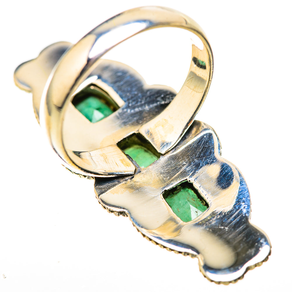 Zambian Emerald Rings handcrafted by Ana Silver Co - RING128888 - Photo 3