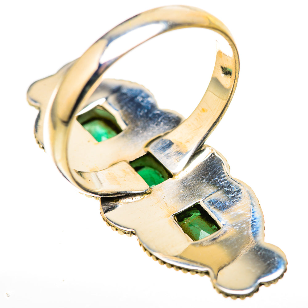 Zambian Emerald Rings handcrafted by Ana Silver Co - RING128896 - Photo 3