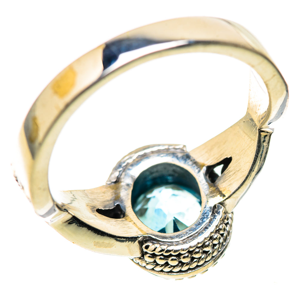 Blue Topaz Rings handcrafted by Ana Silver Co - RING128930 - Photo 3