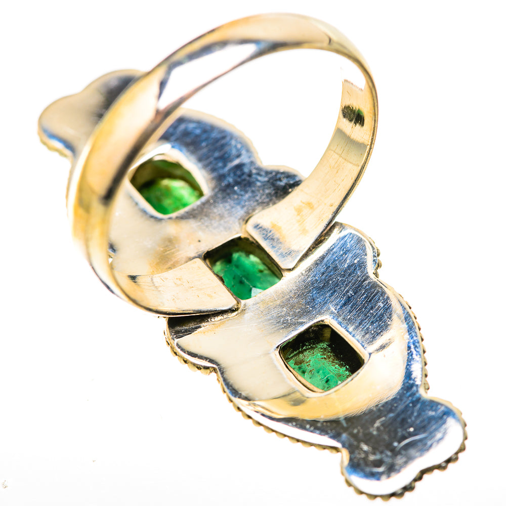 Zambian Emerald Rings handcrafted by Ana Silver Co - RING128955 - Photo 3