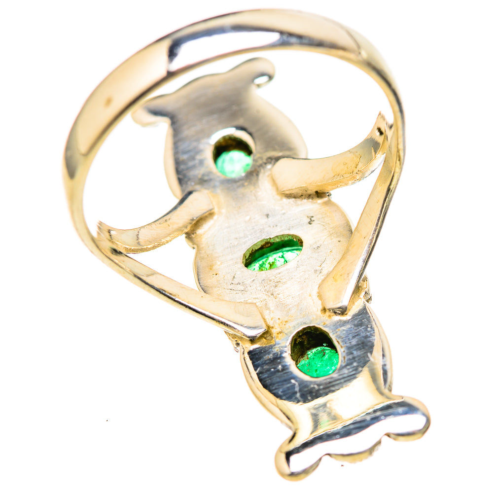 Zambian Emerald Rings handcrafted by Ana Silver Co - RING128983 - Photo 3