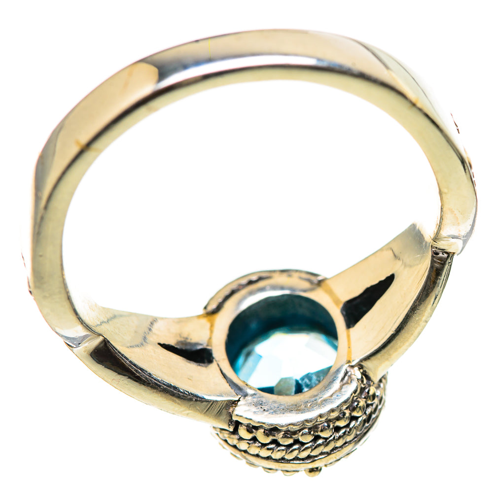 Blue Topaz Rings handcrafted by Ana Silver Co - RING129046 - Photo 3