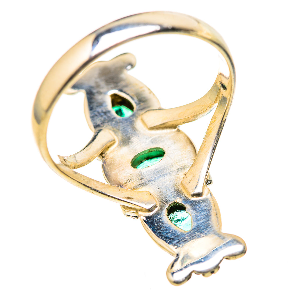 Zambian Emerald Rings handcrafted by Ana Silver Co - RING129057 - Photo 3