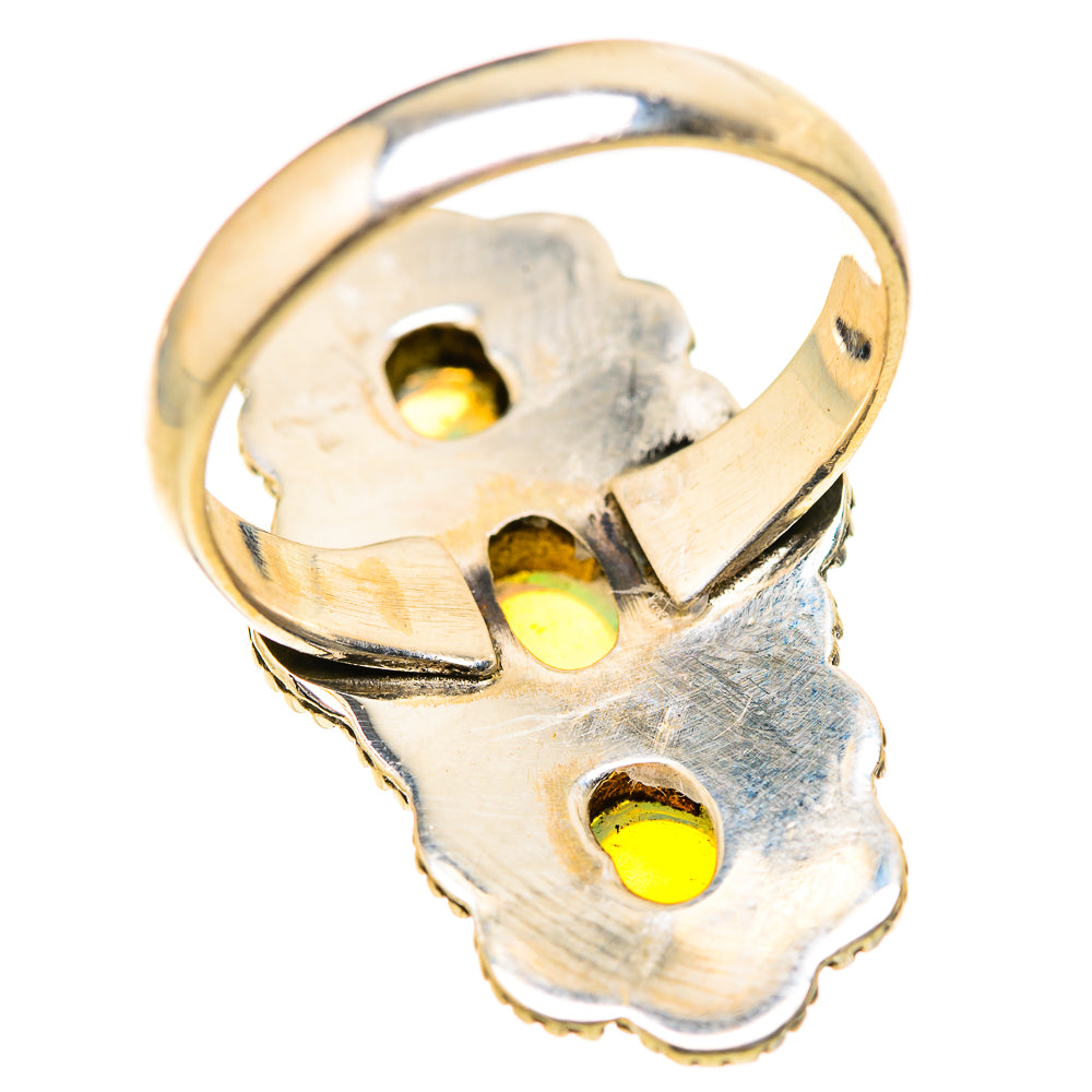 Ethiopian Opal Rings handcrafted by Ana Silver Co - RING129069 - Photo 3