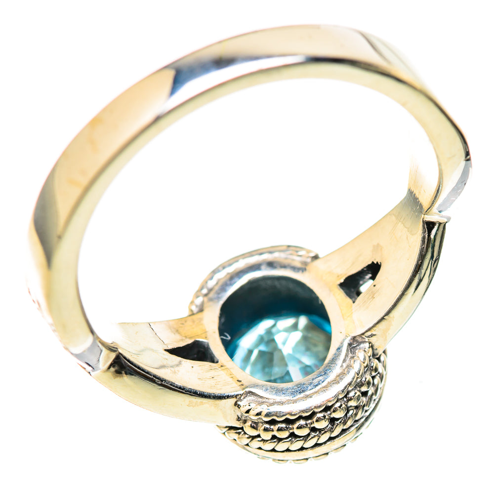 Blue Topaz Rings handcrafted by Ana Silver Co - RING129072 - Photo 3
