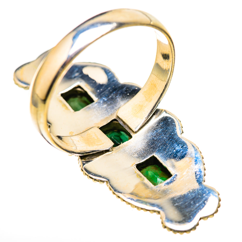 Zambian Emerald Rings handcrafted by Ana Silver Co - RING129122 - Photo 3