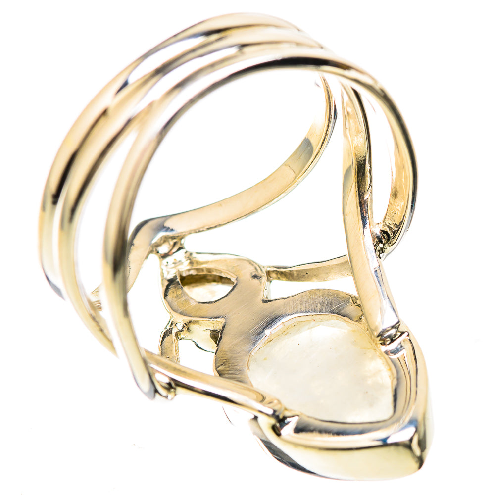Rainbow Moonstone Rings handcrafted by Ana Silver Co - RING129239 - Photo 3