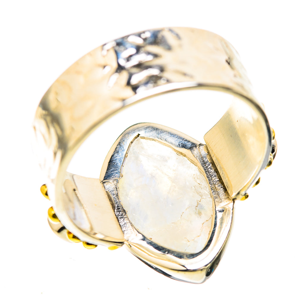 Rainbow Moonstone Rings handcrafted by Ana Silver Co - RING129265 - Photo 3