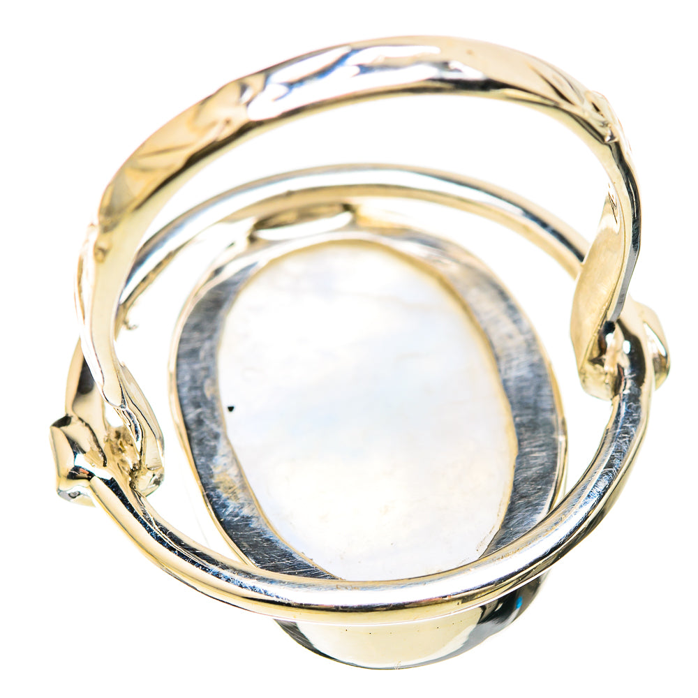 Rainbow Moonstone Rings handcrafted by Ana Silver Co - RING129266 - Photo 3