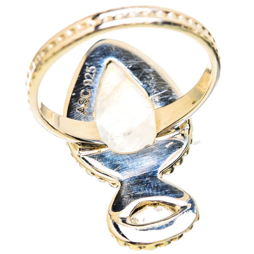 Rainbow Moonstone Rings handcrafted by Ana Silver Co - RING129268 - Photo 3