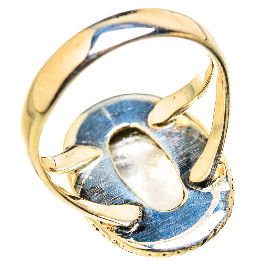 Rainbow Moonstone Rings handcrafted by Ana Silver Co - RING129329 - Photo 3