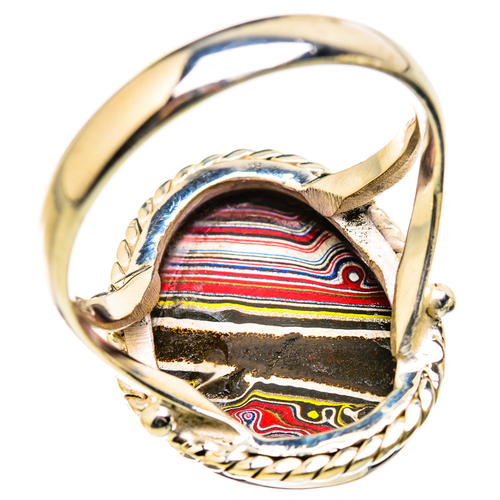 Fordite Rings handcrafted by Ana Silver Co - RING129341 - Photo 3