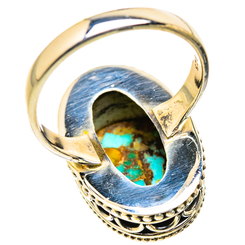 Blue Copper Composite Turquoise Rings handcrafted by Ana Silver Co - RING129347 - Photo 3