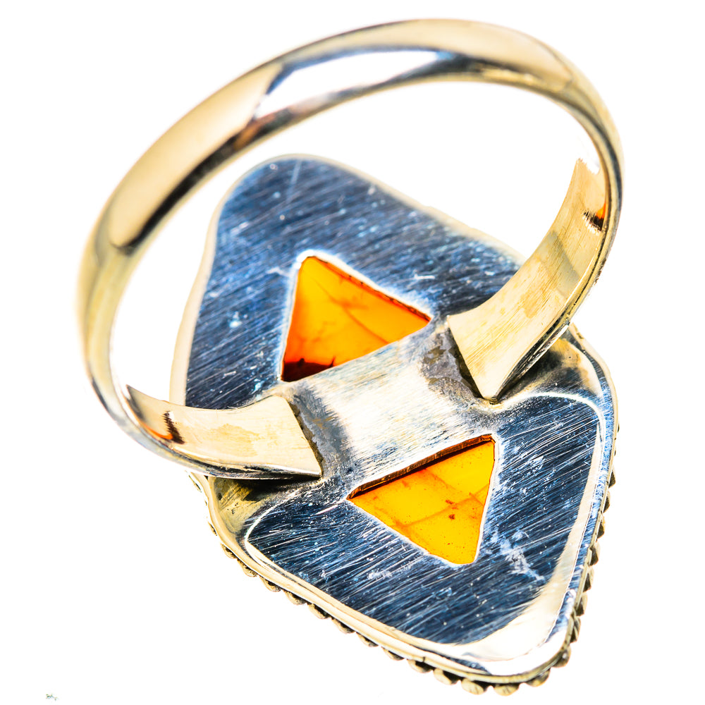 Baltic Amber Rings handcrafted by Ana Silver Co - RING129378 - Photo 3