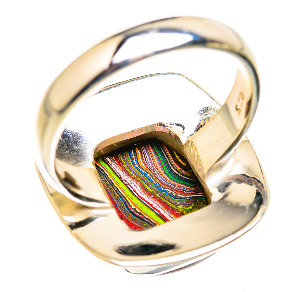 Fordite Rings handcrafted by Ana Silver Co - RING129413 - Photo 3