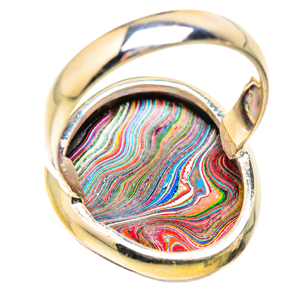 Fordite Rings handcrafted by Ana Silver Co - RING129415 - Photo 3