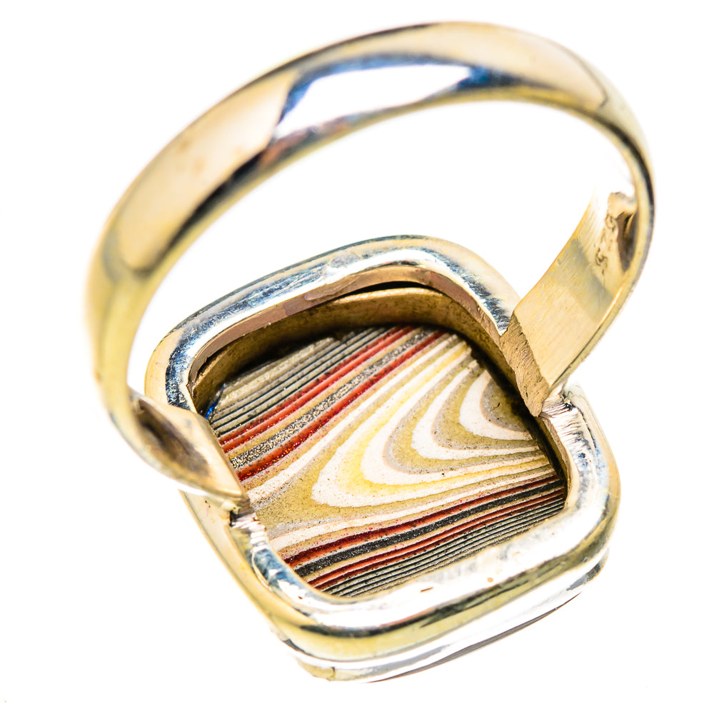 Fordite Rings handcrafted by Ana Silver Co - RING129428 - Photo 3