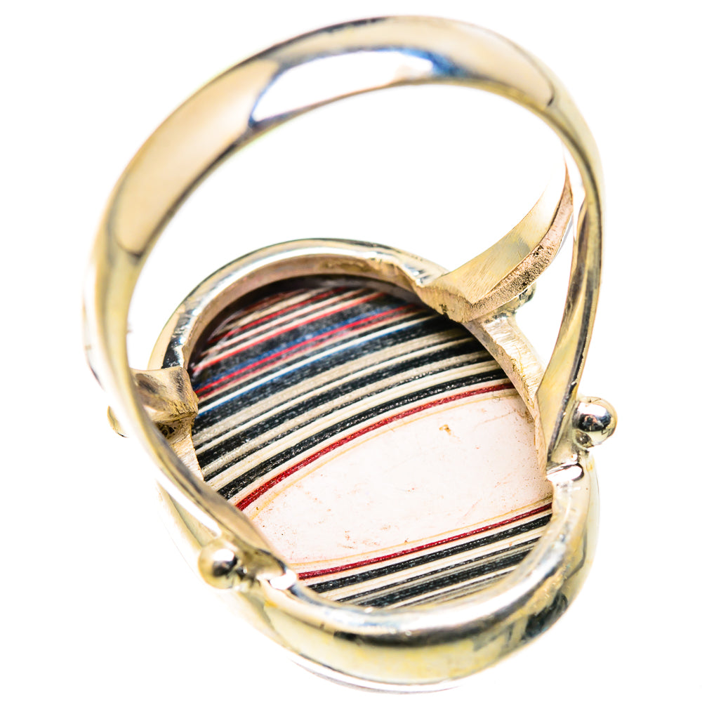 Fordite Rings handcrafted by Ana Silver Co - RING129443 - Photo 3