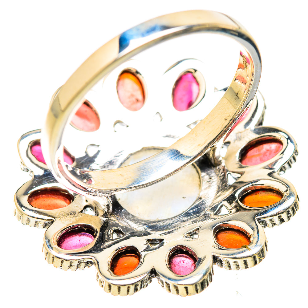 Rainbow Moonstone Rings handcrafted by Ana Silver Co - RING129500 - Photo 3