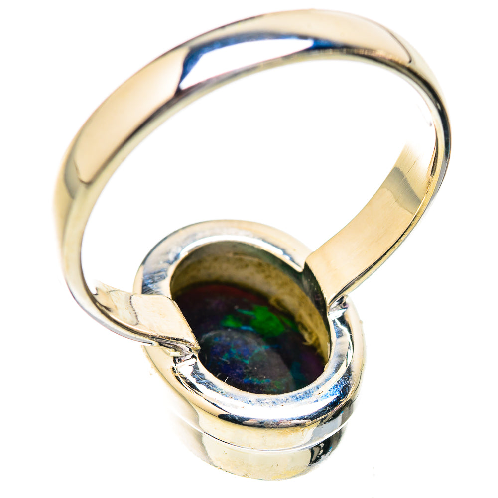 Black Opal Rings handcrafted by Ana Silver Co - RING129533 - Photo 3