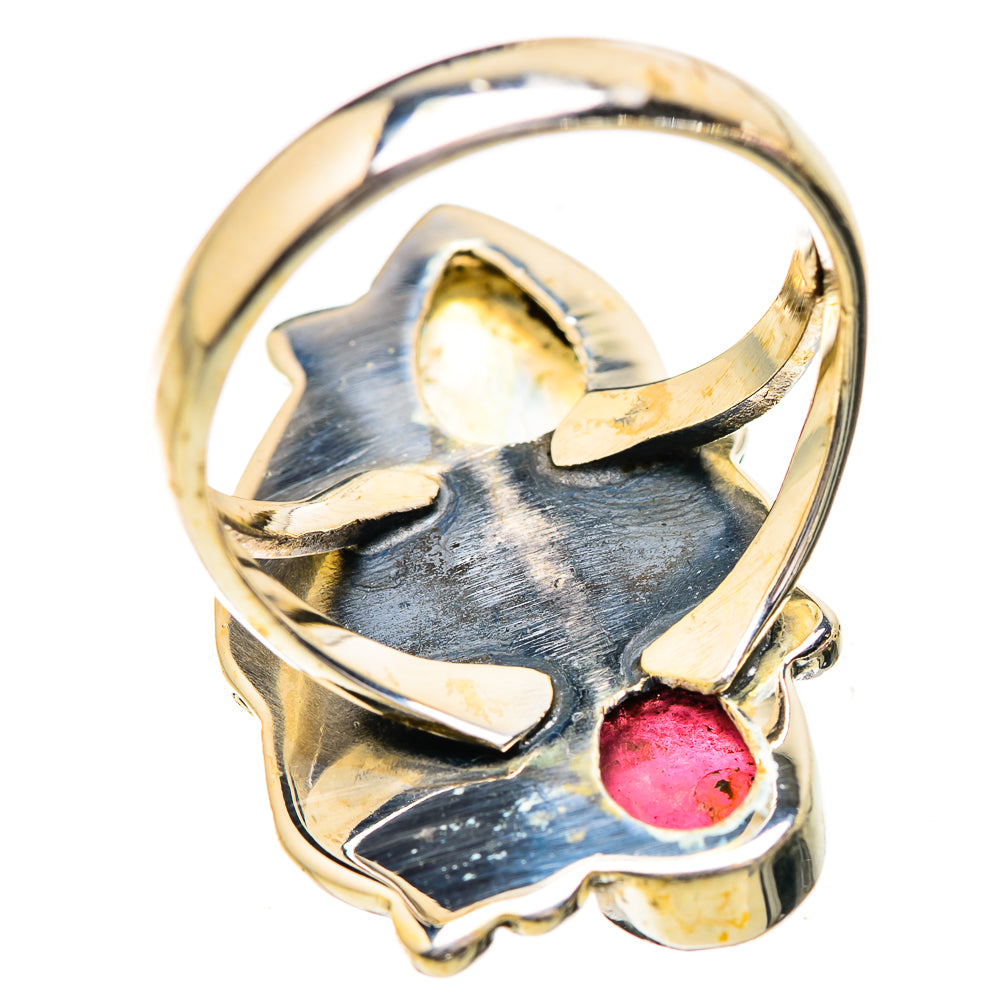 Rainbow Moonstone Rings handcrafted by Ana Silver Co - RING129569 - Photo 3
