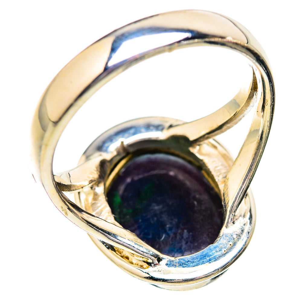 Black Opal Rings handcrafted by Ana Silver Co - RING129583 - Photo 3