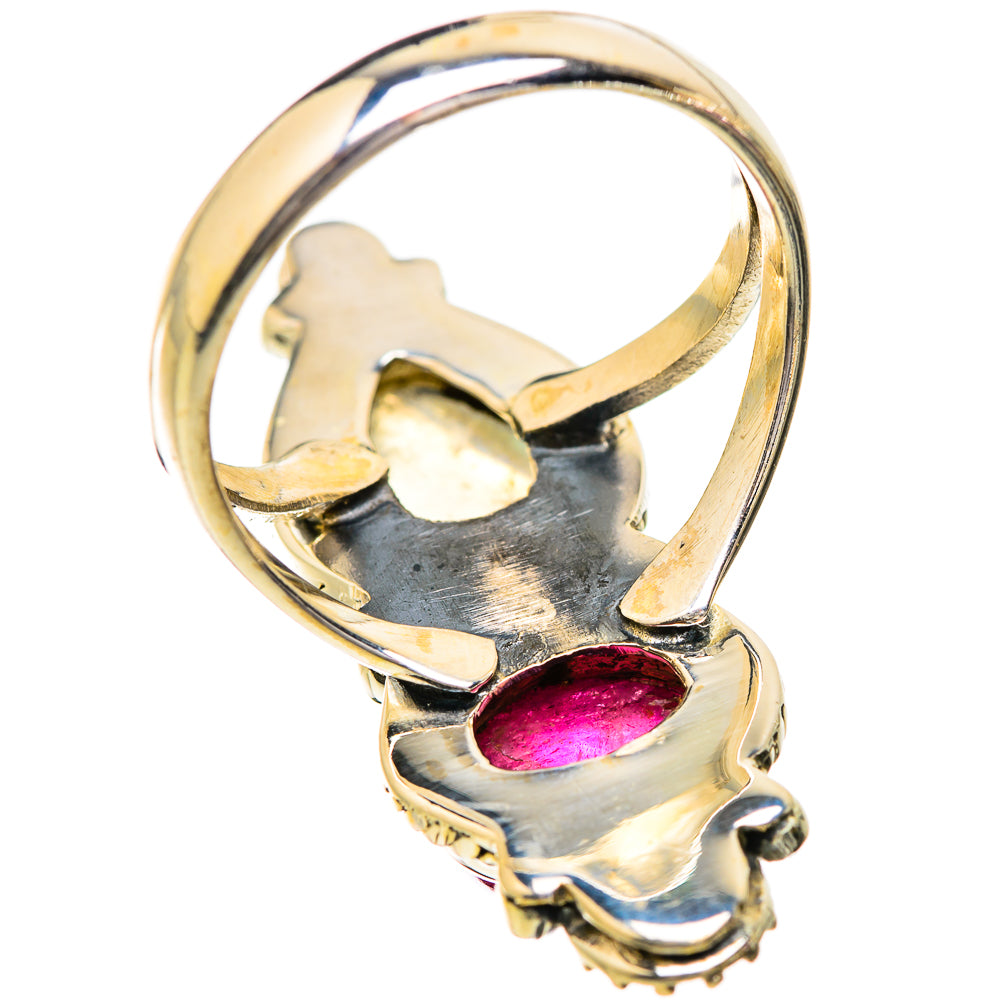 Rainbow Moonstone Rings handcrafted by Ana Silver Co - RING129616 - Photo 3