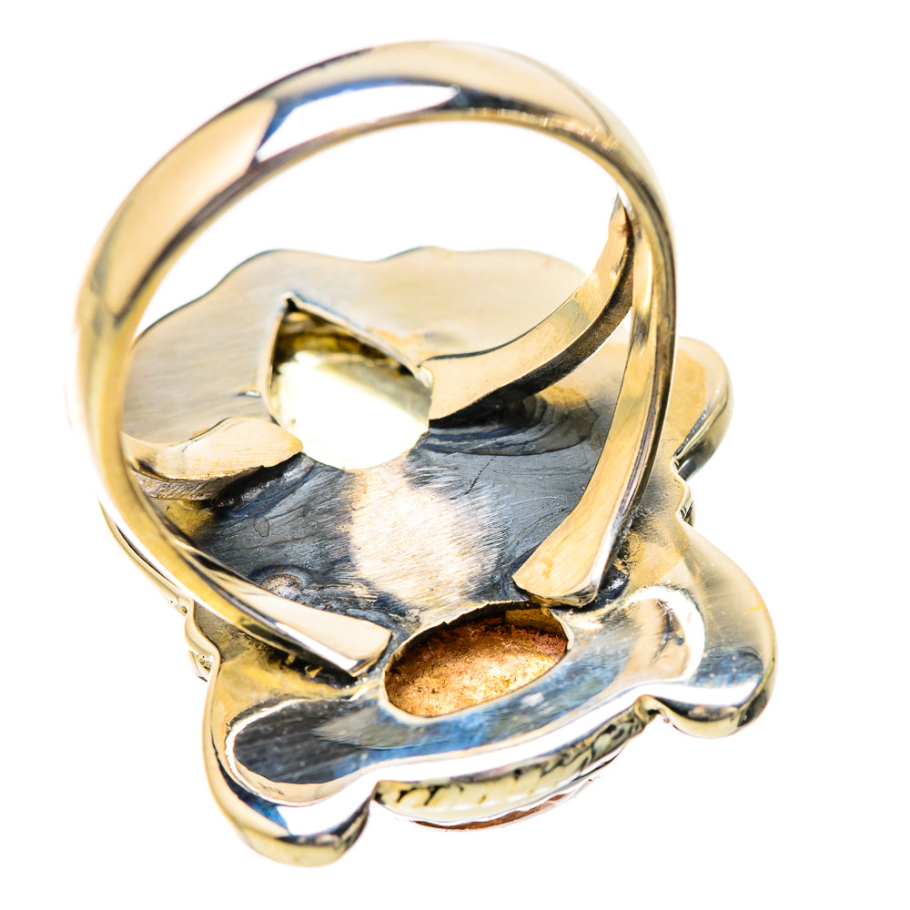 Rainbow Moonstone Rings handcrafted by Ana Silver Co - RING129617 - Photo 3