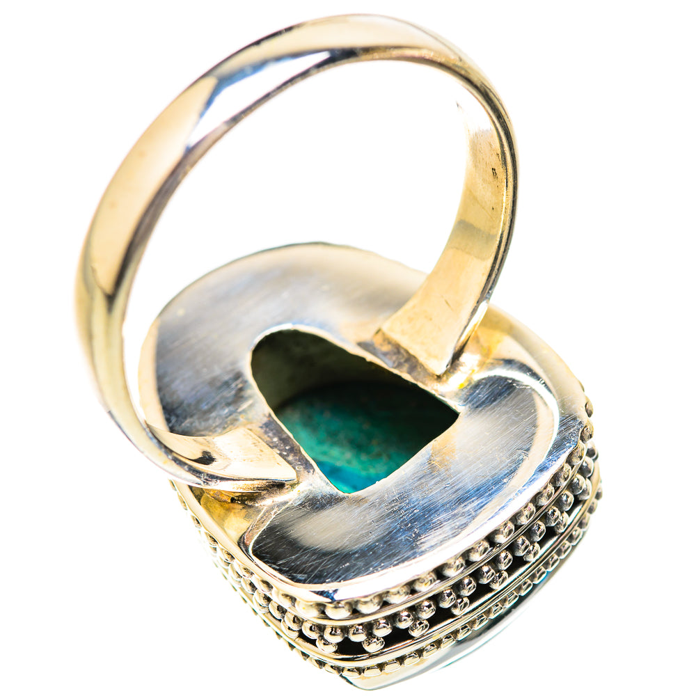 Malachite In Chrysocolla Rings handcrafted by Ana Silver Co - RING129634 - Photo 3