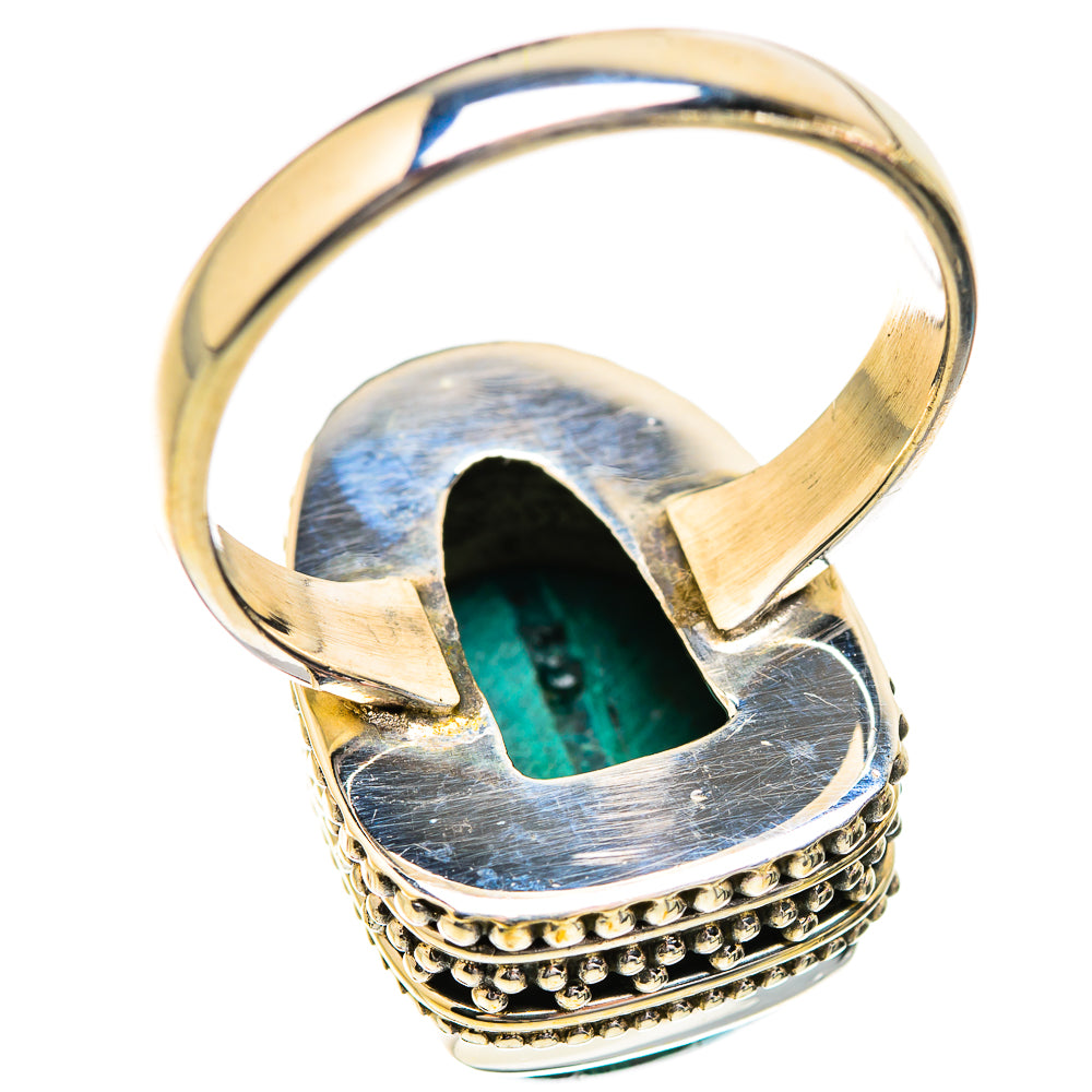 Malachite In Chrysocolla Rings handcrafted by Ana Silver Co - RING129647 - Photo 3