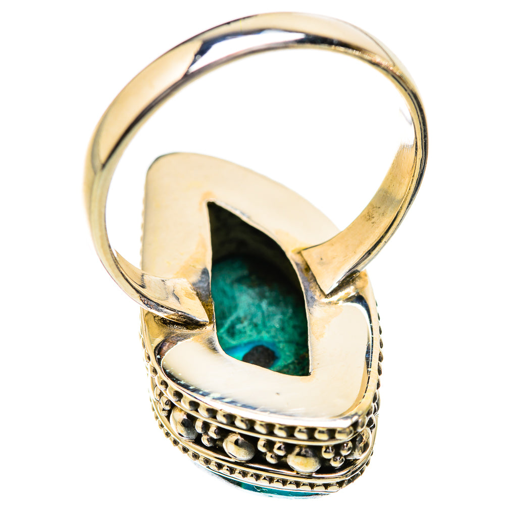 Malachite In Chrysocolla Rings handcrafted by Ana Silver Co - RING129678 - Photo 3