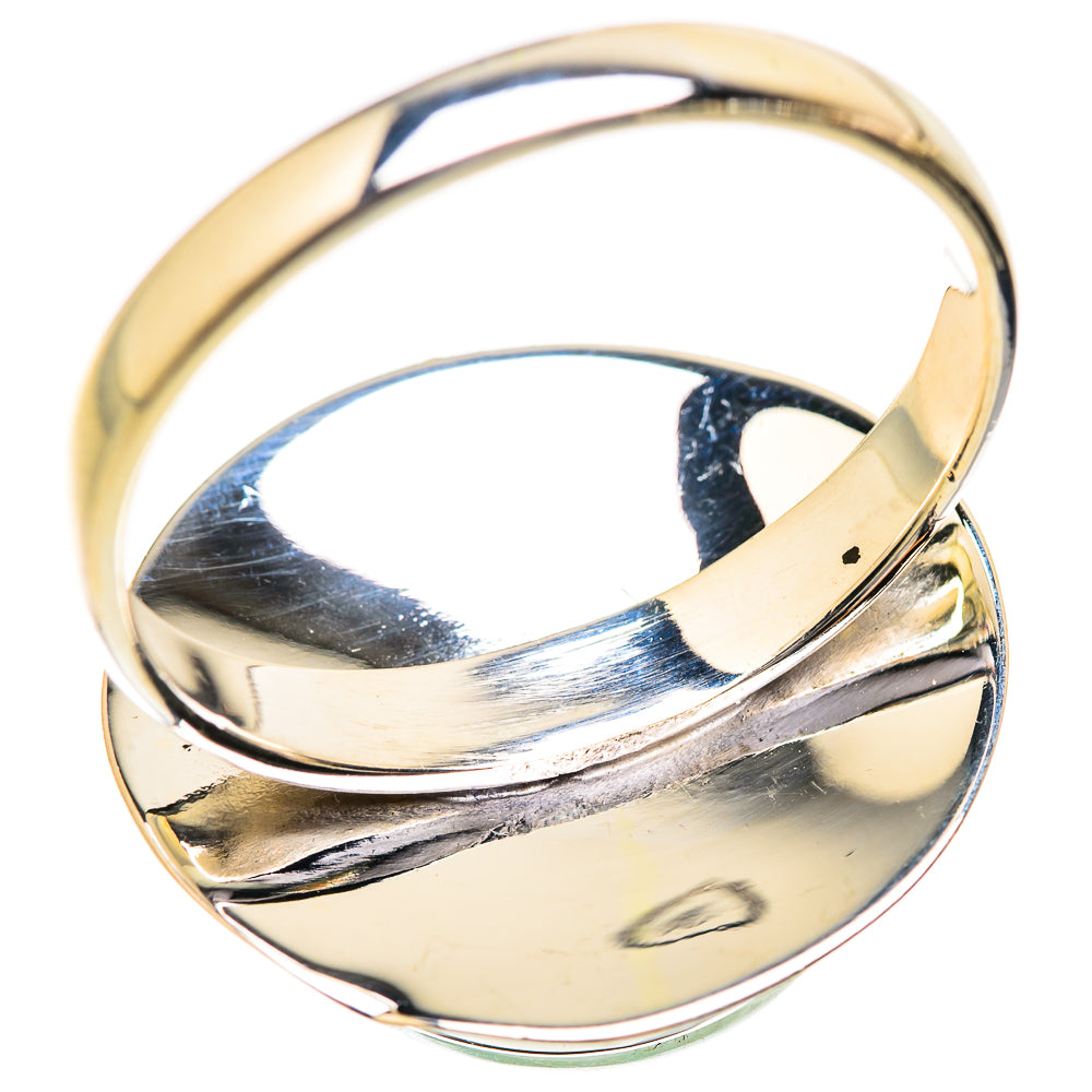 Green Moonstone Rings handcrafted by Ana Silver Co - RING129686 - Photo 3