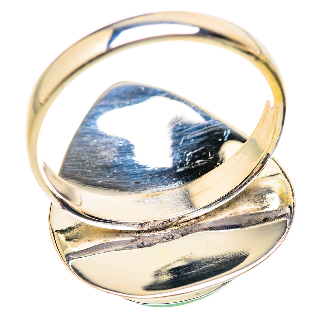 Green Moonstone Rings handcrafted by Ana Silver Co - RING129687 - Photo 3