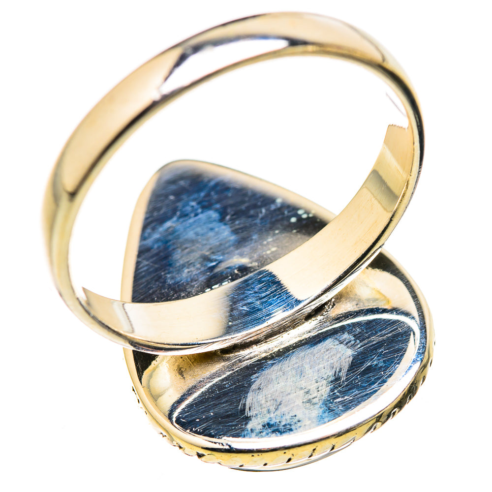 Green Moonstone Rings handcrafted by Ana Silver Co - RING129763 - Photo 3