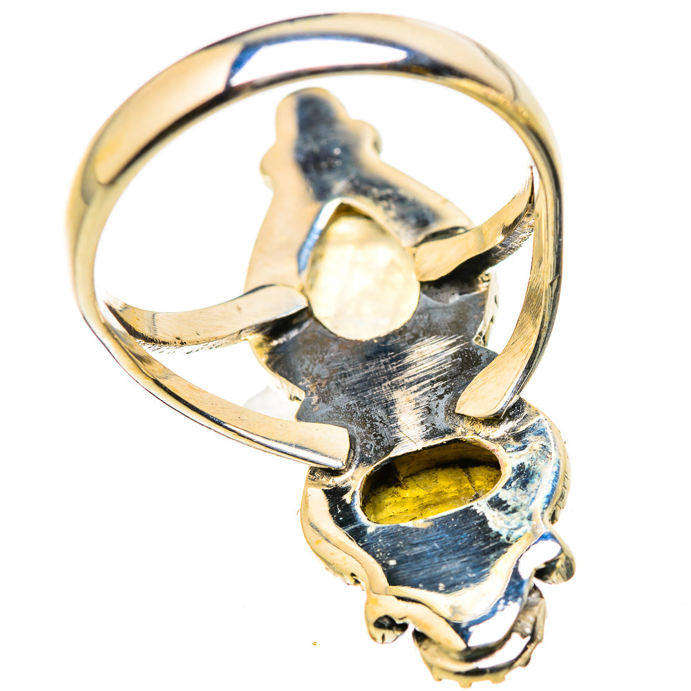 Rainbow Moonstone Rings handcrafted by Ana Silver Co - RING129765 - Photo 3