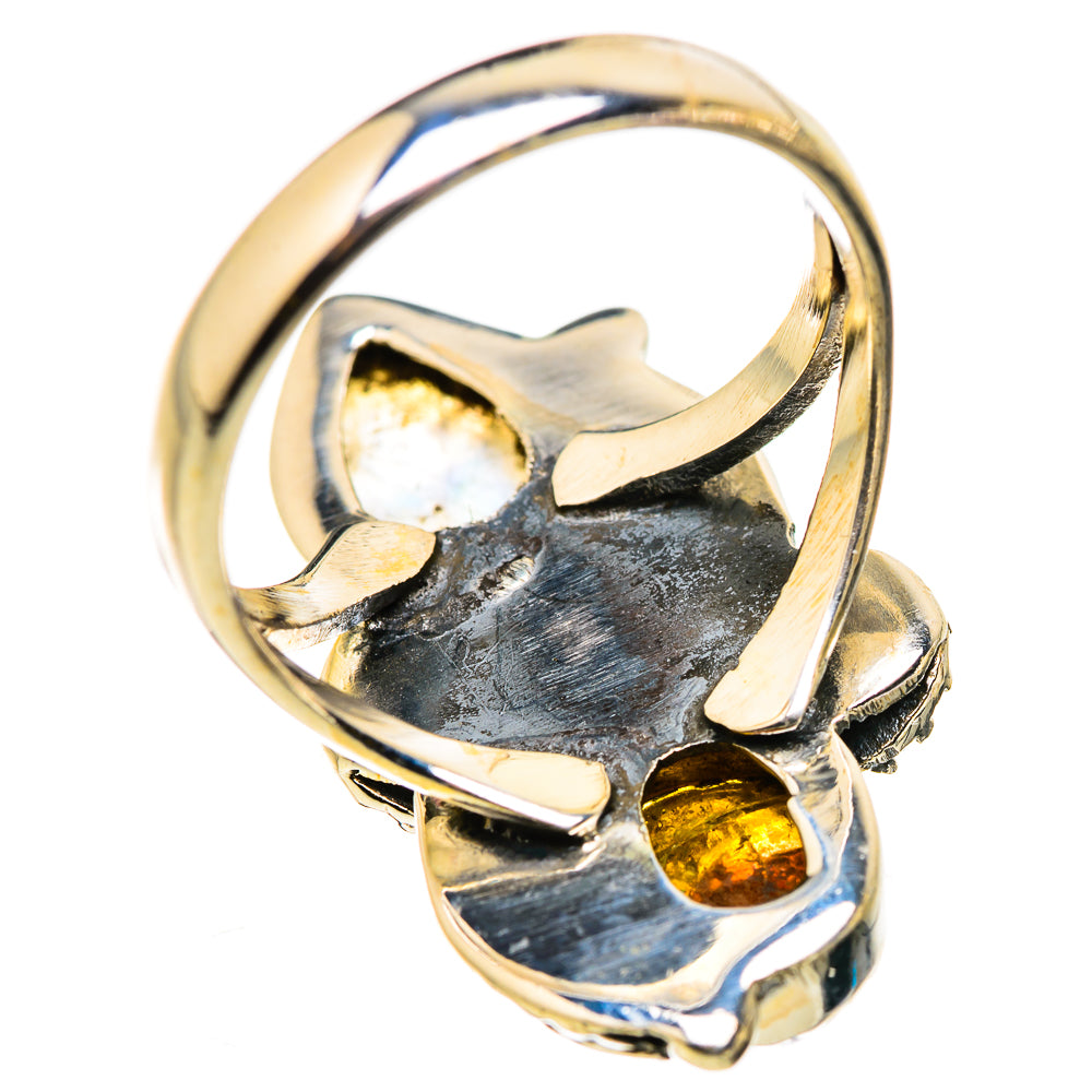 Rainbow Moonstone Rings handcrafted by Ana Silver Co - RING129824 - Photo 3