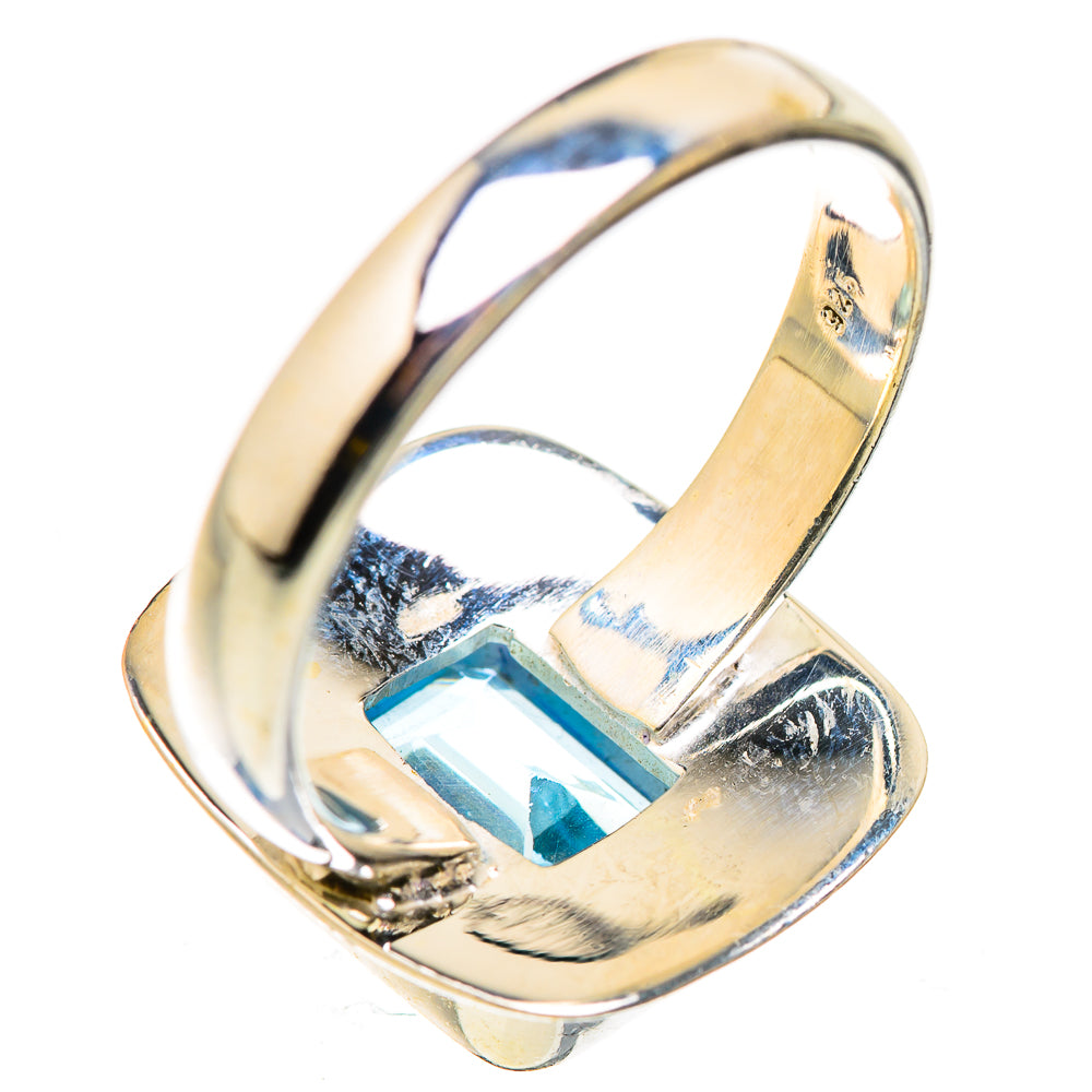 Blue Topaz Rings handcrafted by Ana Silver Co - RING129853 - Photo 3
