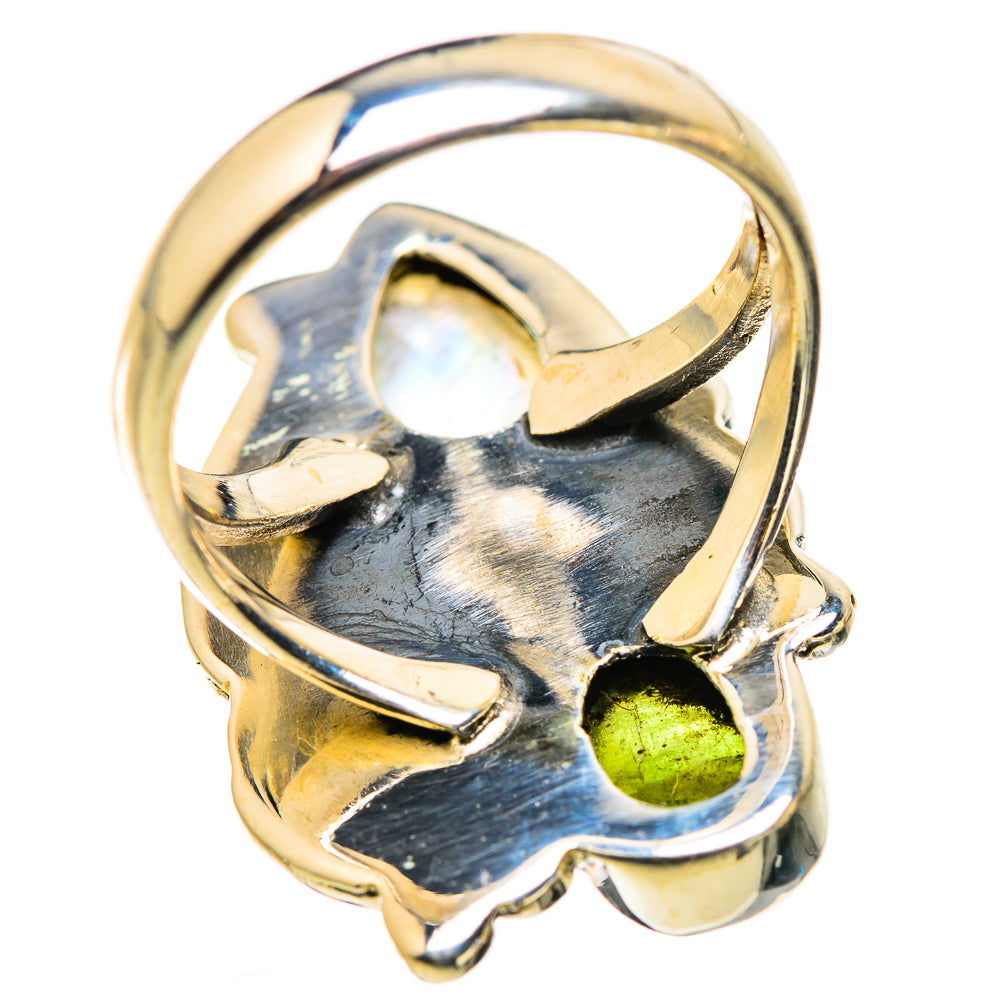 Rainbow Moonstone Rings handcrafted by Ana Silver Co - RING129856 - Photo 3