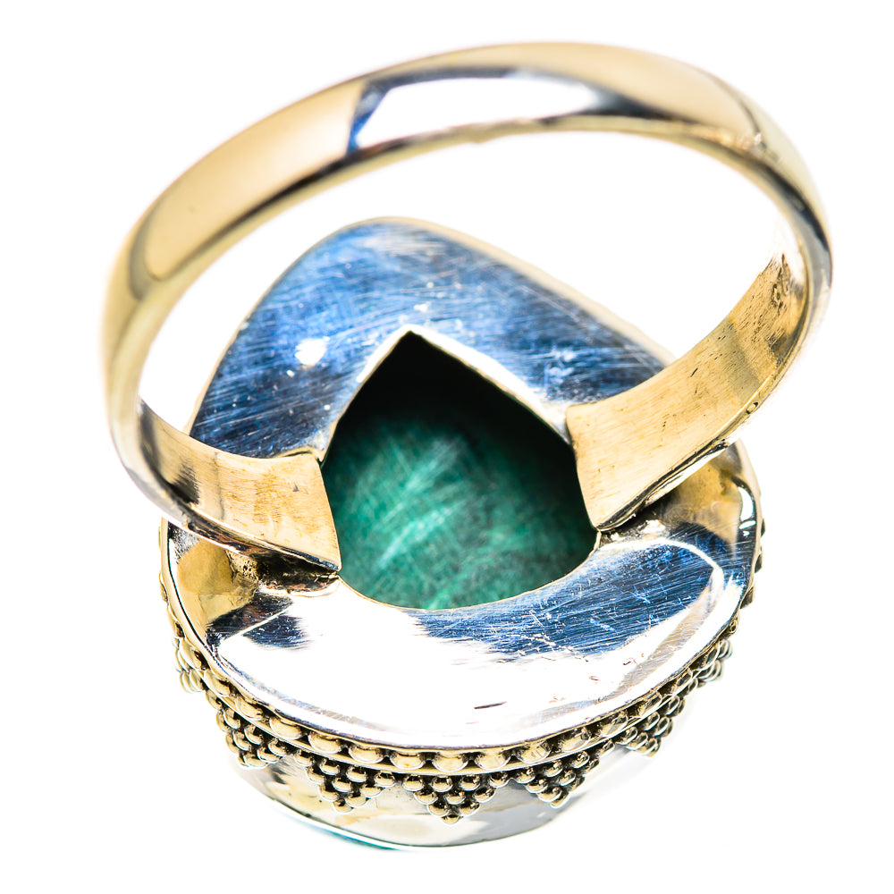Malachite In Chrysocolla Rings handcrafted by Ana Silver Co - RING129865 - Photo 3