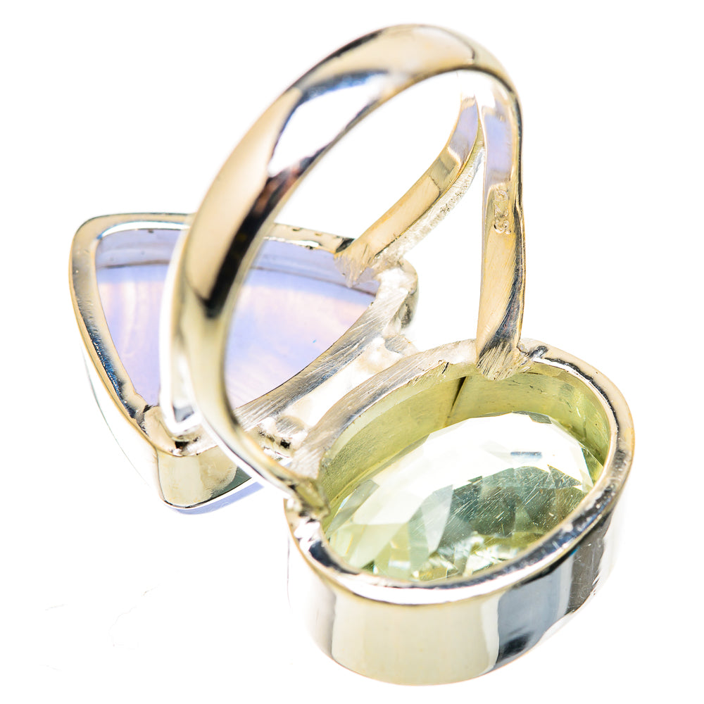 Blue Lace Agate Rings handcrafted by Ana Silver Co - RING129878 - Photo 3