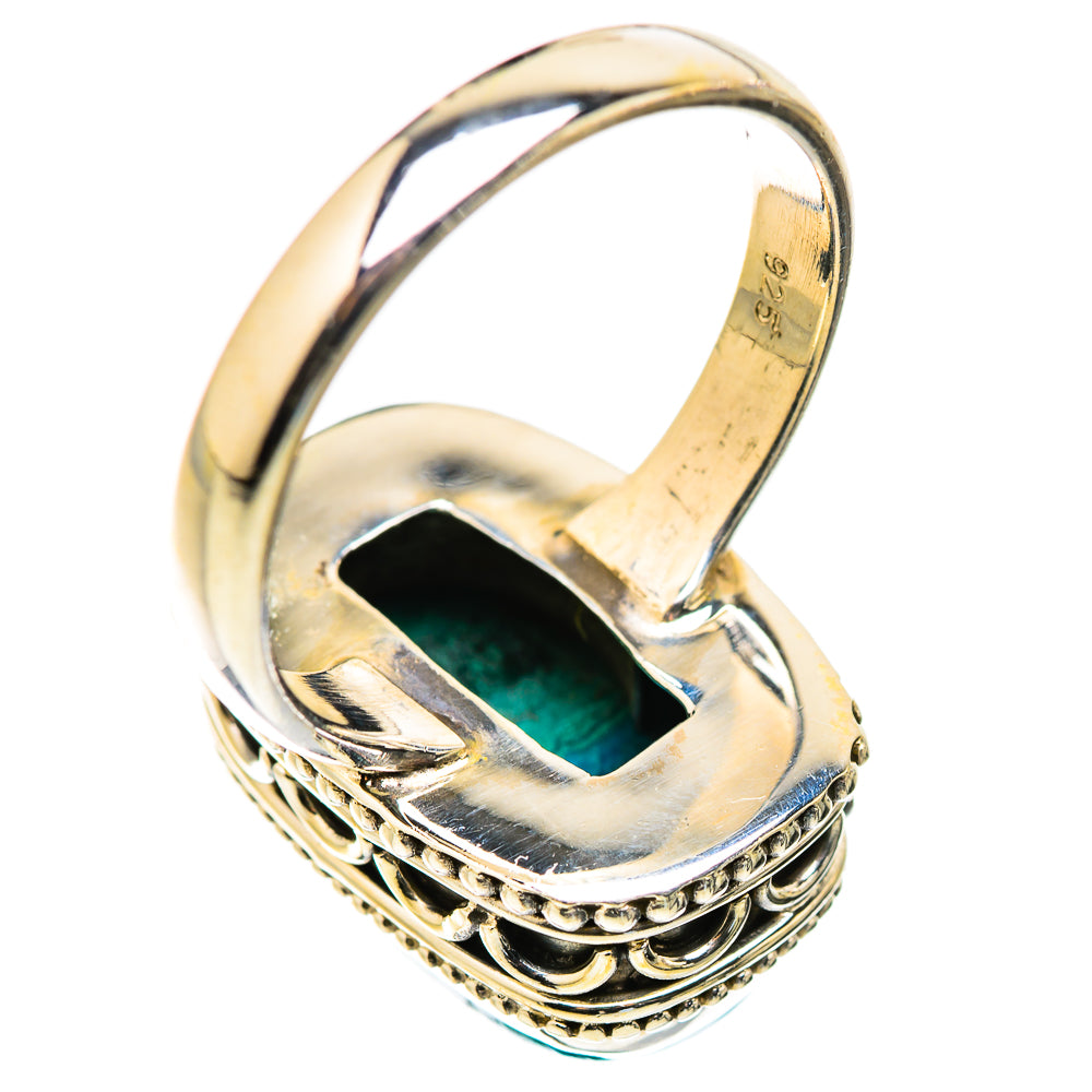 Malachite In Chrysocolla Rings handcrafted by Ana Silver Co - RING129965 - Photo 3