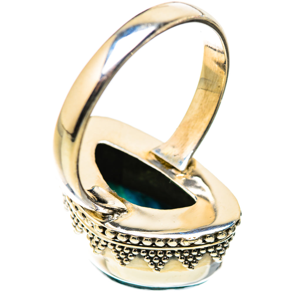 Malachite In Chrysocolla Rings handcrafted by Ana Silver Co - RING130058 - Photo 3