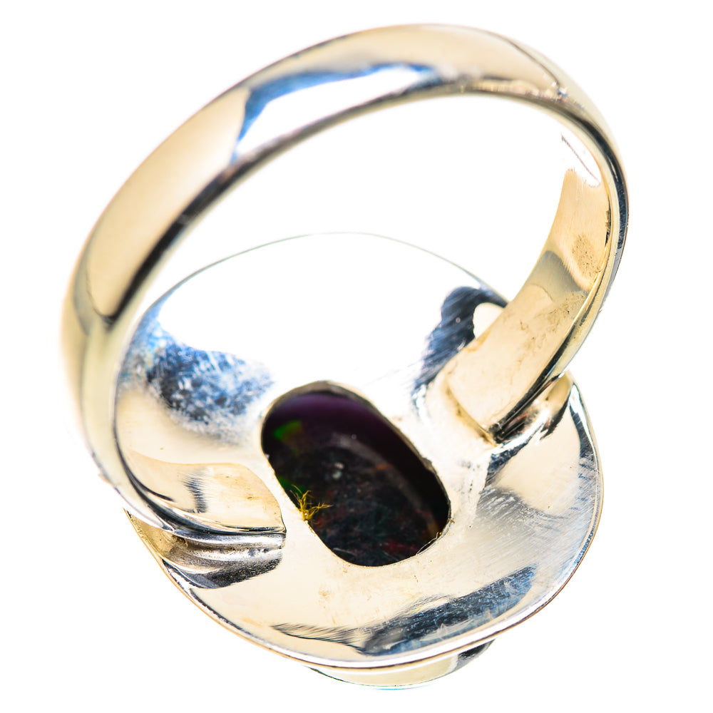 Black Opal Rings handcrafted by Ana Silver Co - RING130062 - Photo 3