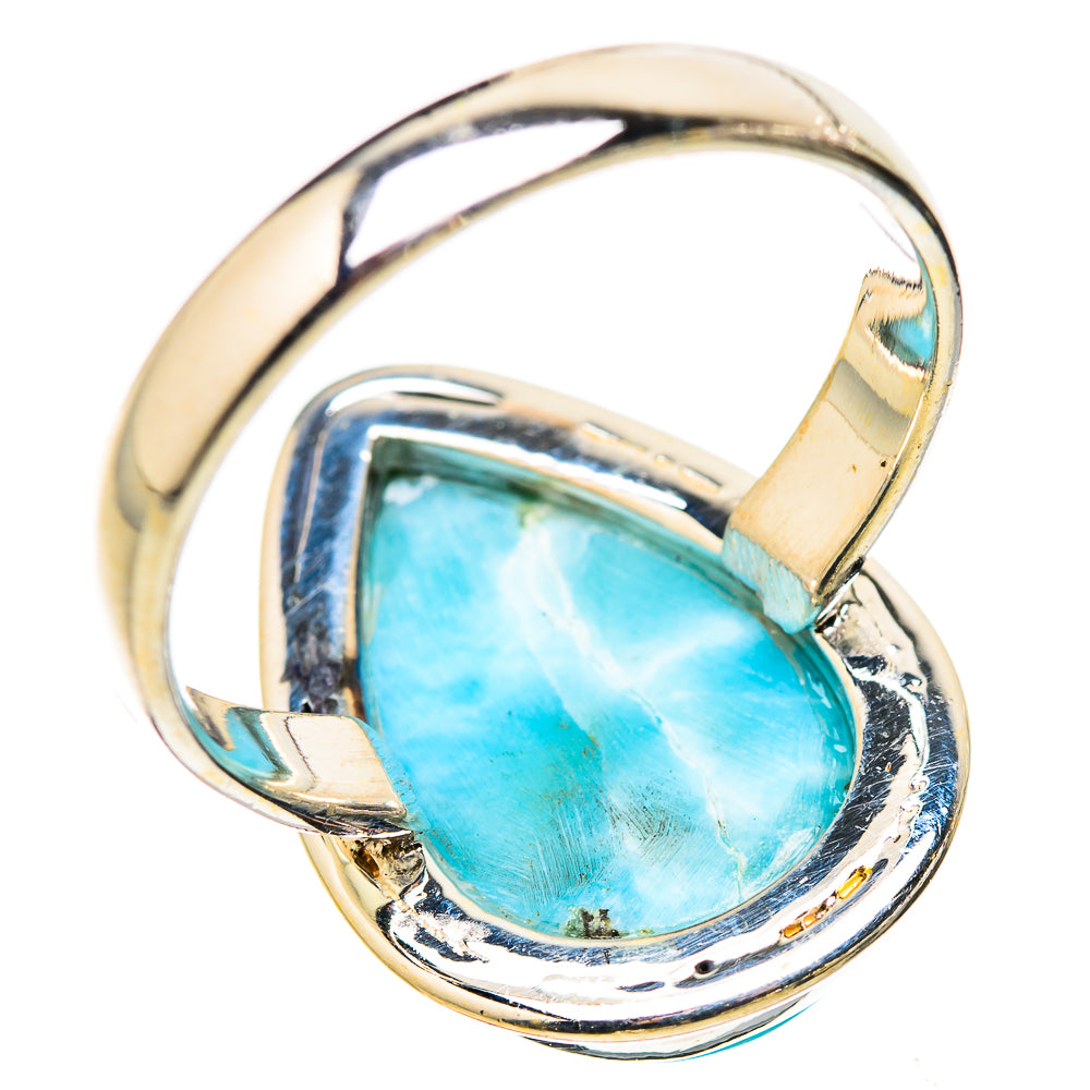 Larimar Rings handcrafted by Ana Silver Co - RING130182 - Photo 3