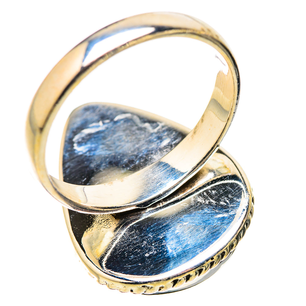 Green Moonstone Rings handcrafted by Ana Silver Co - RING130214 - Photo 3