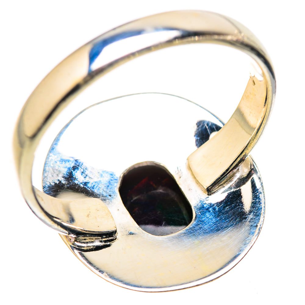 Black Opal Rings handcrafted by Ana Silver Co - RING130228 - Photo 3