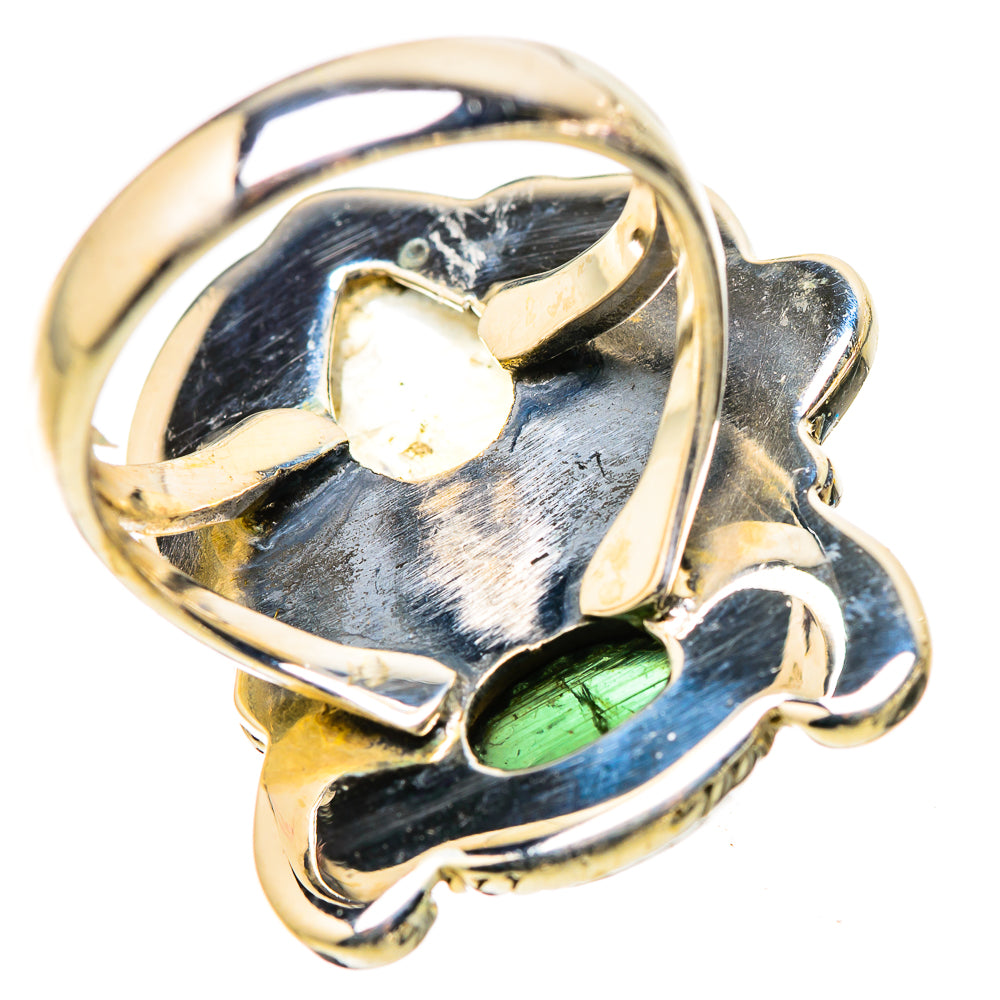 Rainbow Moonstone Rings handcrafted by Ana Silver Co - RING130258 - Photo 3